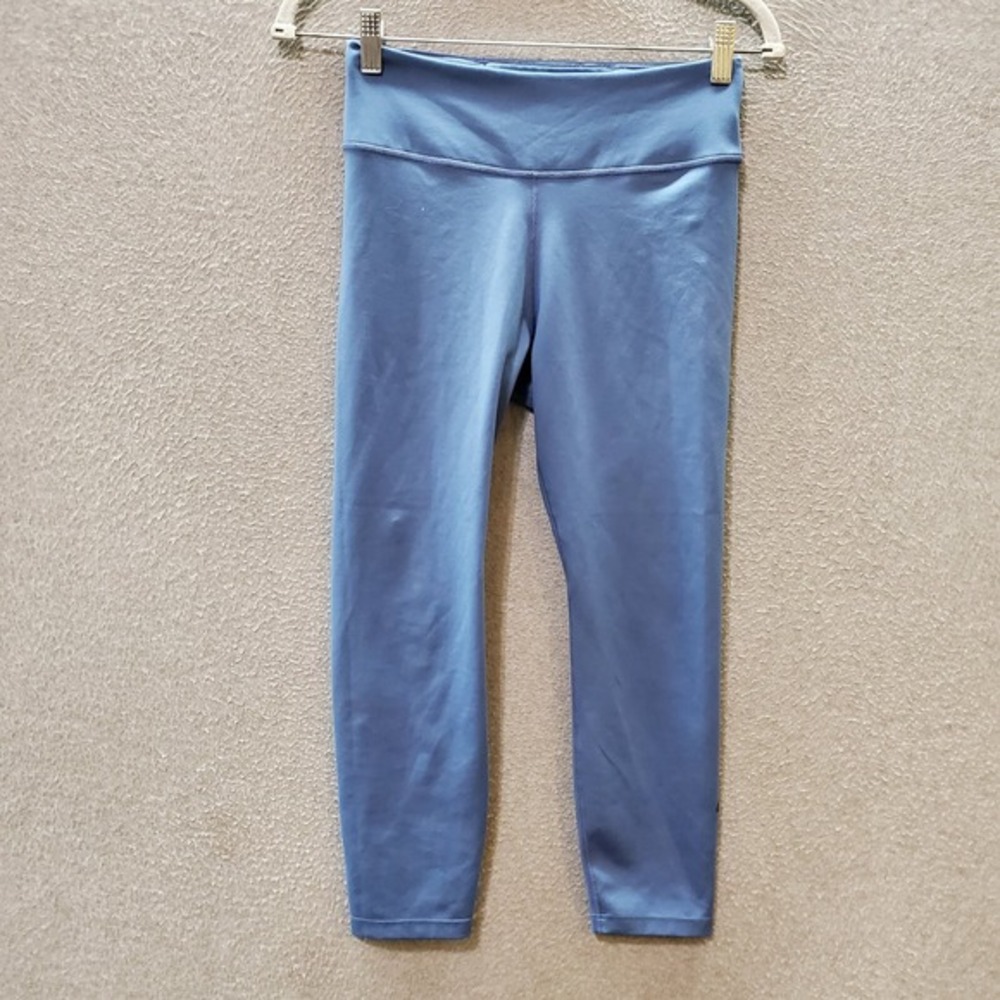 Nike Women Activewear Pants Medium Blue Legging Workout Yoga Dri Fit Inseam 20"